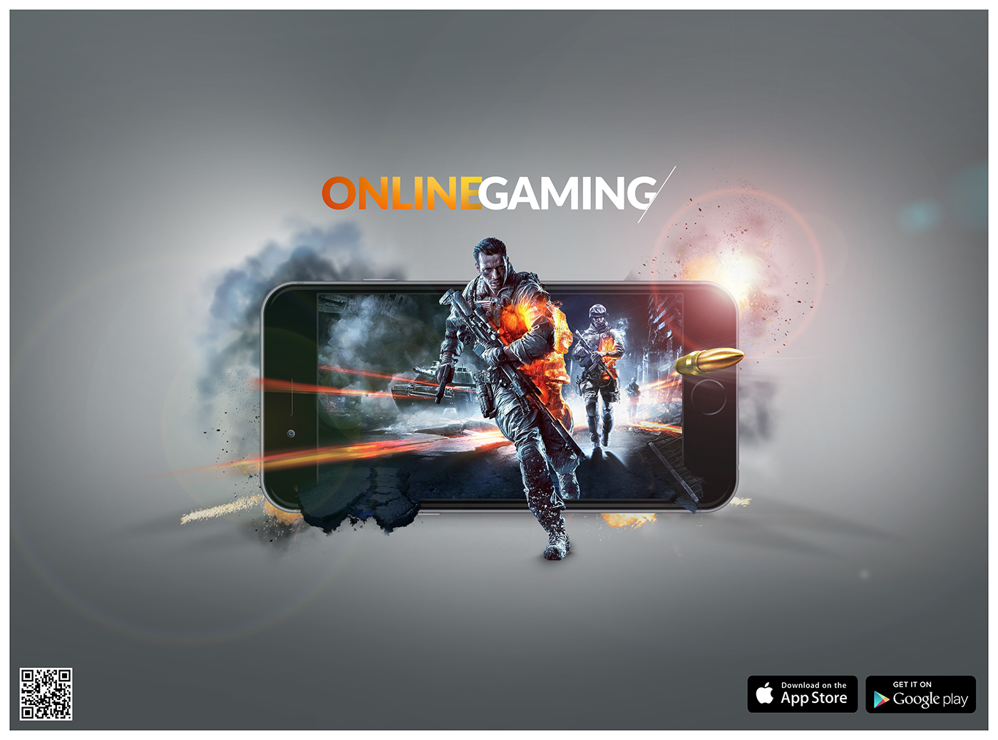 Online Gaming Ad on Behance