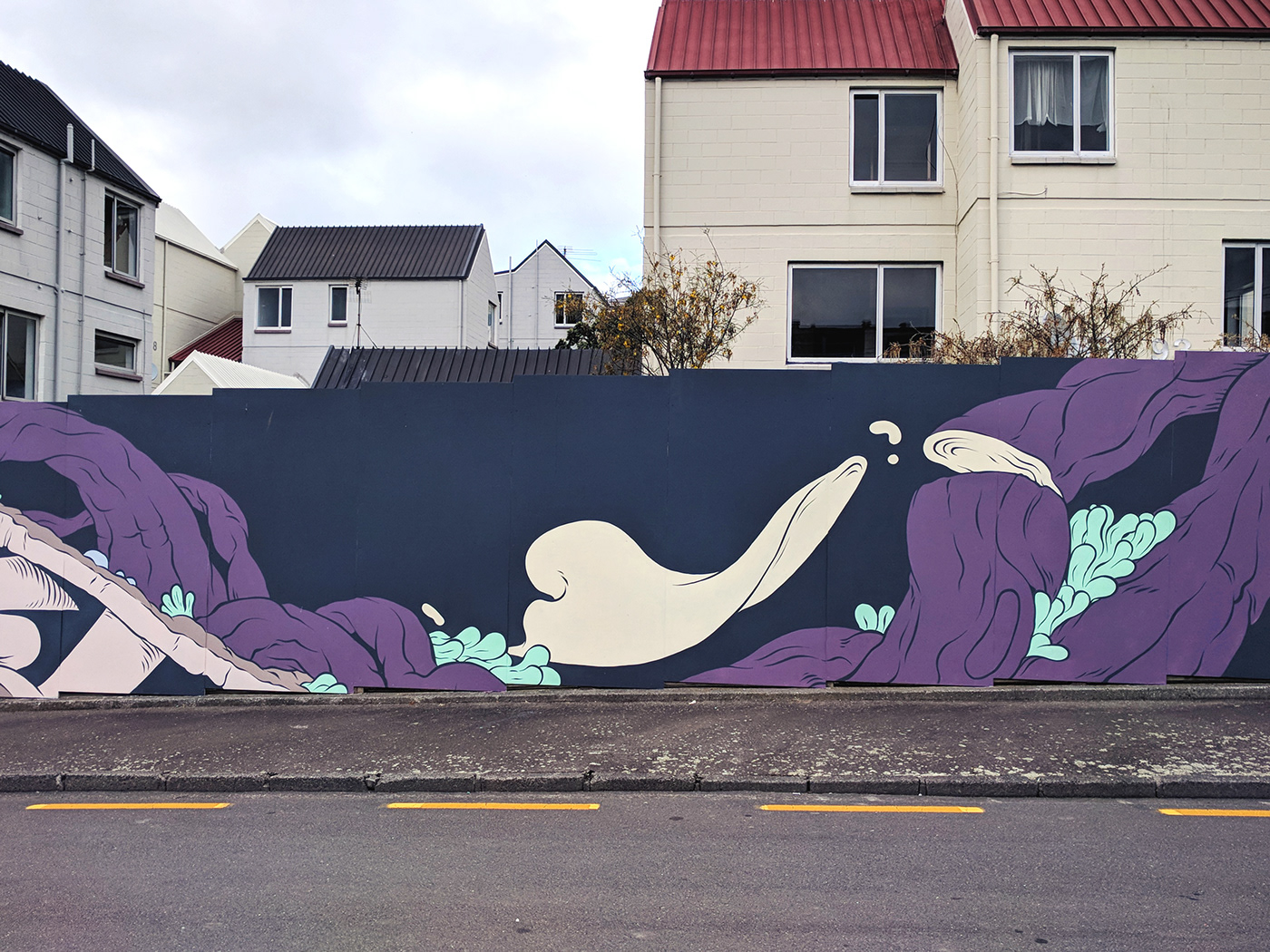 New Zealand wellington artists Mural painting   ILLUSTRATION  Collaboration