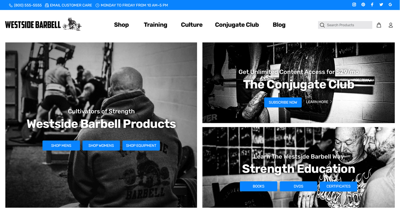 Ecommerce power lifting Shopify Shopping user experience ux/ui Weightlifting