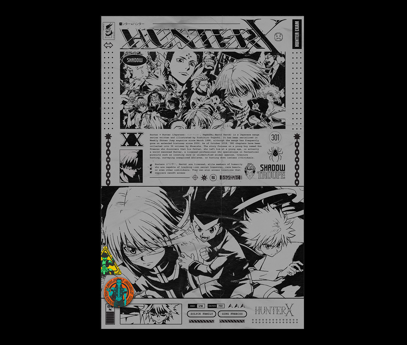 anime demon slayer hunter x hunter japan my hero academia naruto Netflix one piece poster tokyo