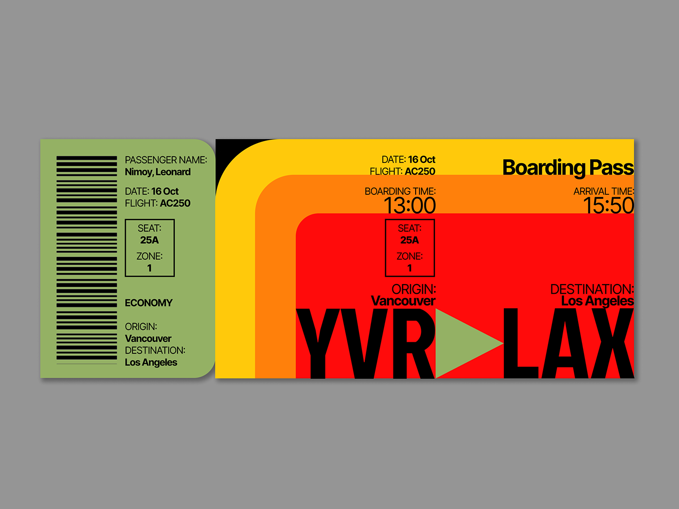 1970s Boarding Pass dailyui024 Retro ticket UI ui design UI/UX user interface vintage