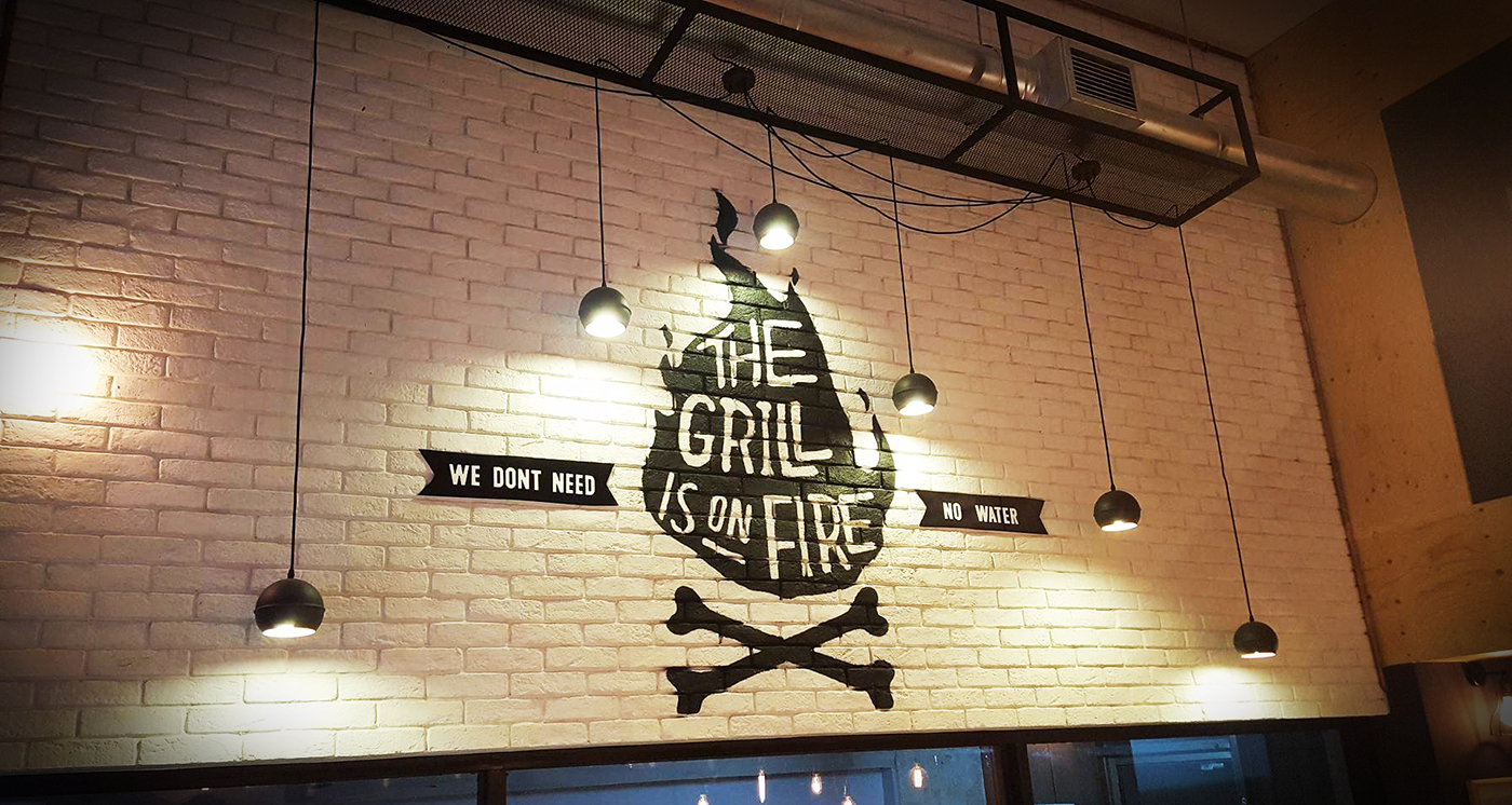 architecture interior design  restaurant design foodbar grill Burgers restaurant concept