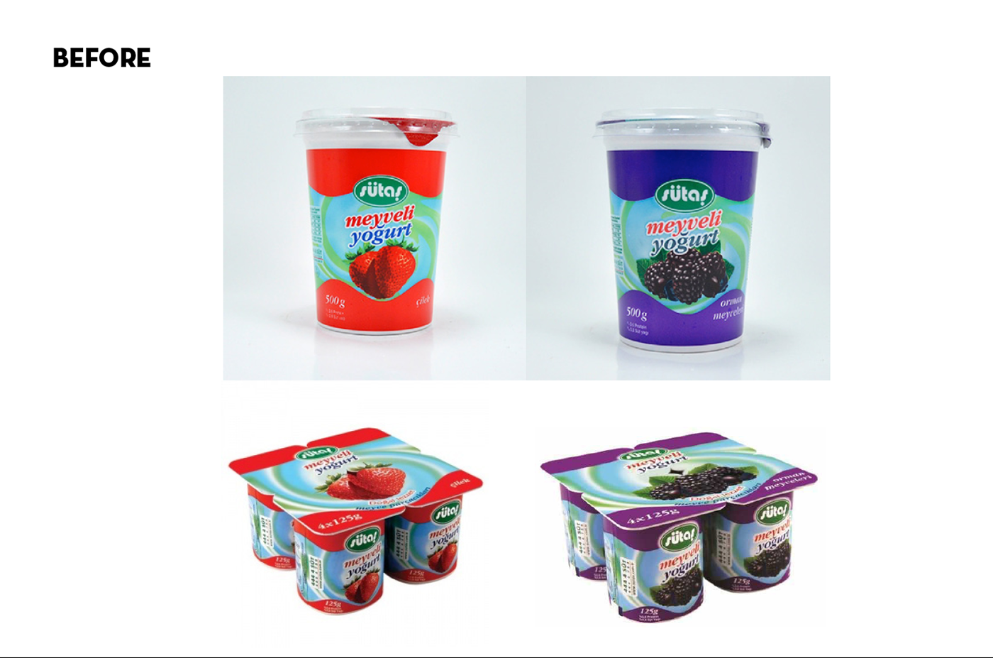 sütaş ambalaj design yogurt fruits yogurt Meyveli Yoğurt