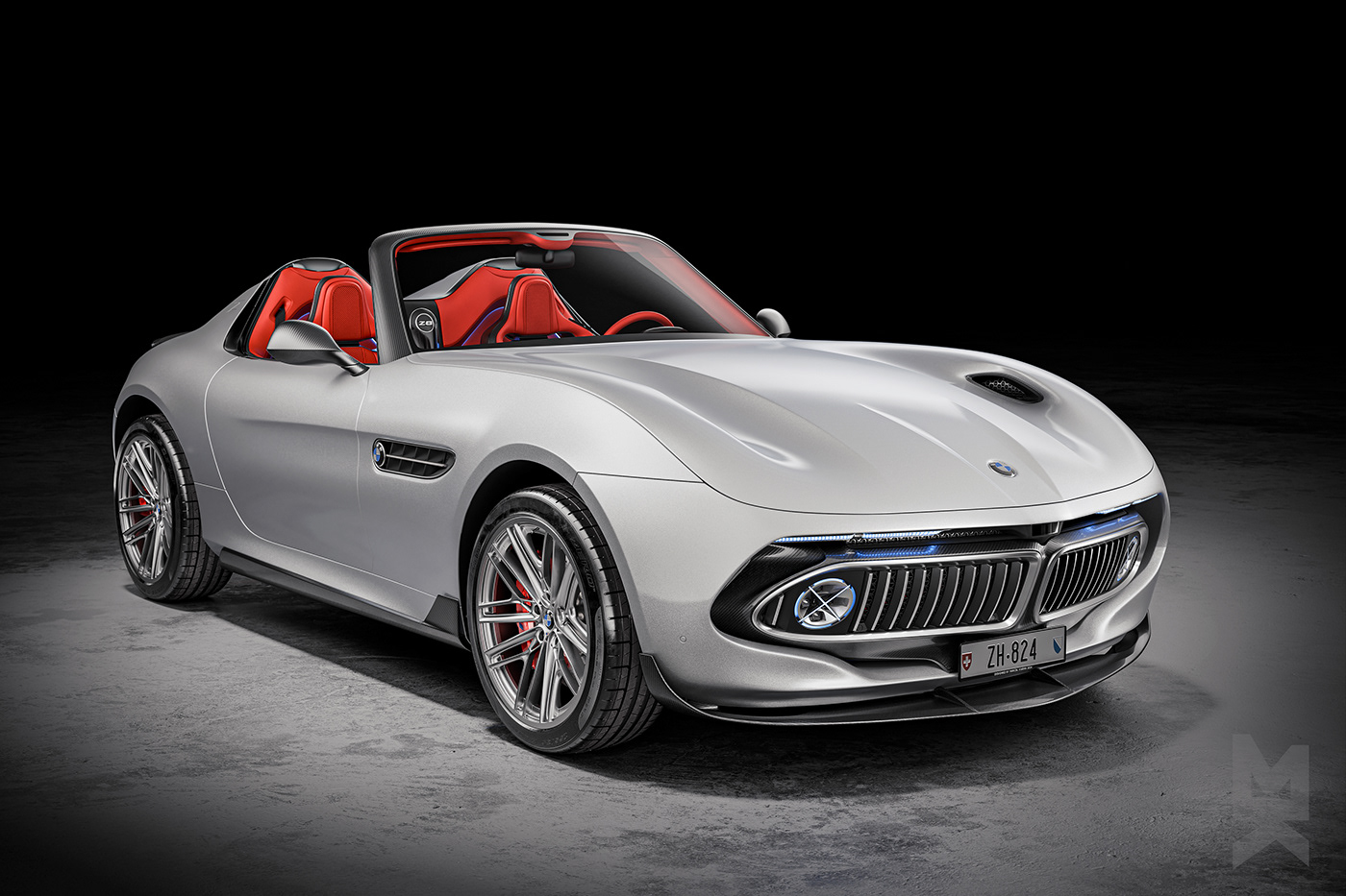 BMW Z8 BMW redesign 3D blender productdesign #carviz Spidercar