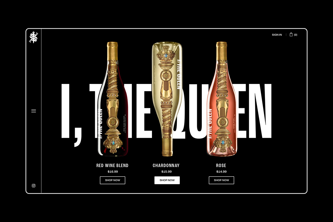 Ecommerce ithequeen mubien scepter&sword shop UI/UX Website Design wine Woocommerce wordpress