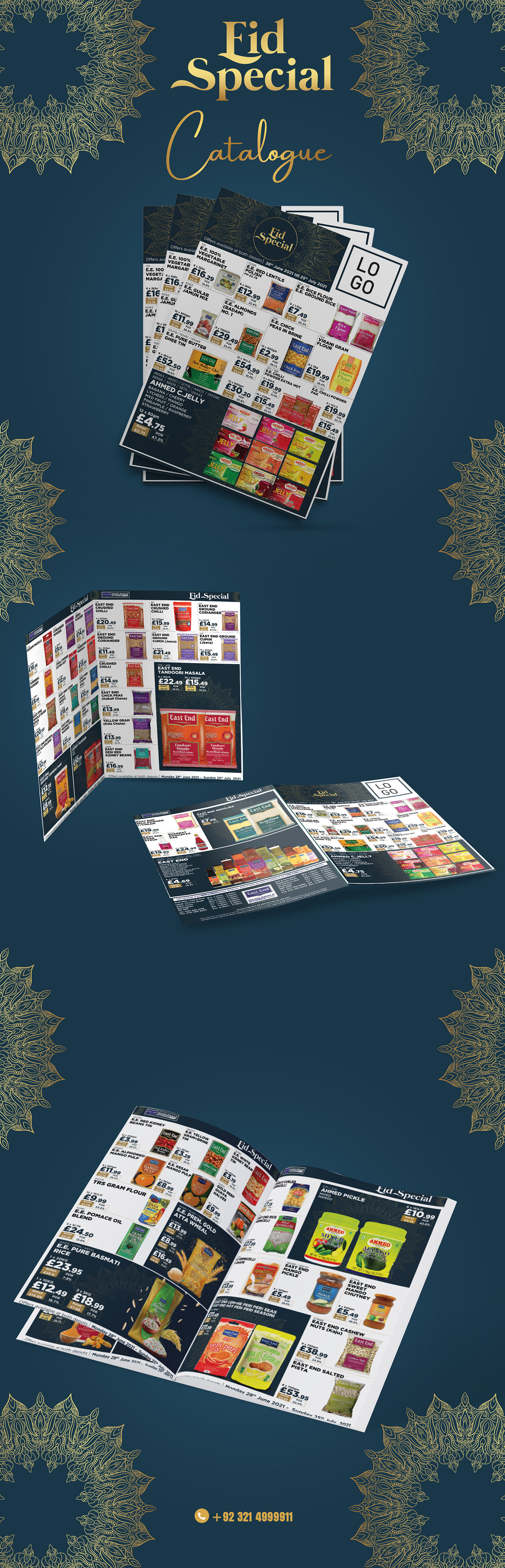 brochure catalog Deals design eid mubarak flyer magazine marketing   offers print