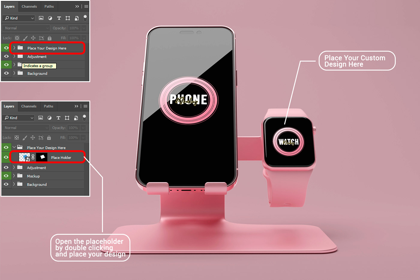 3D 3d rendered apple apple watch iPhon iphon 14 Mockup smart phone smart watch watfch