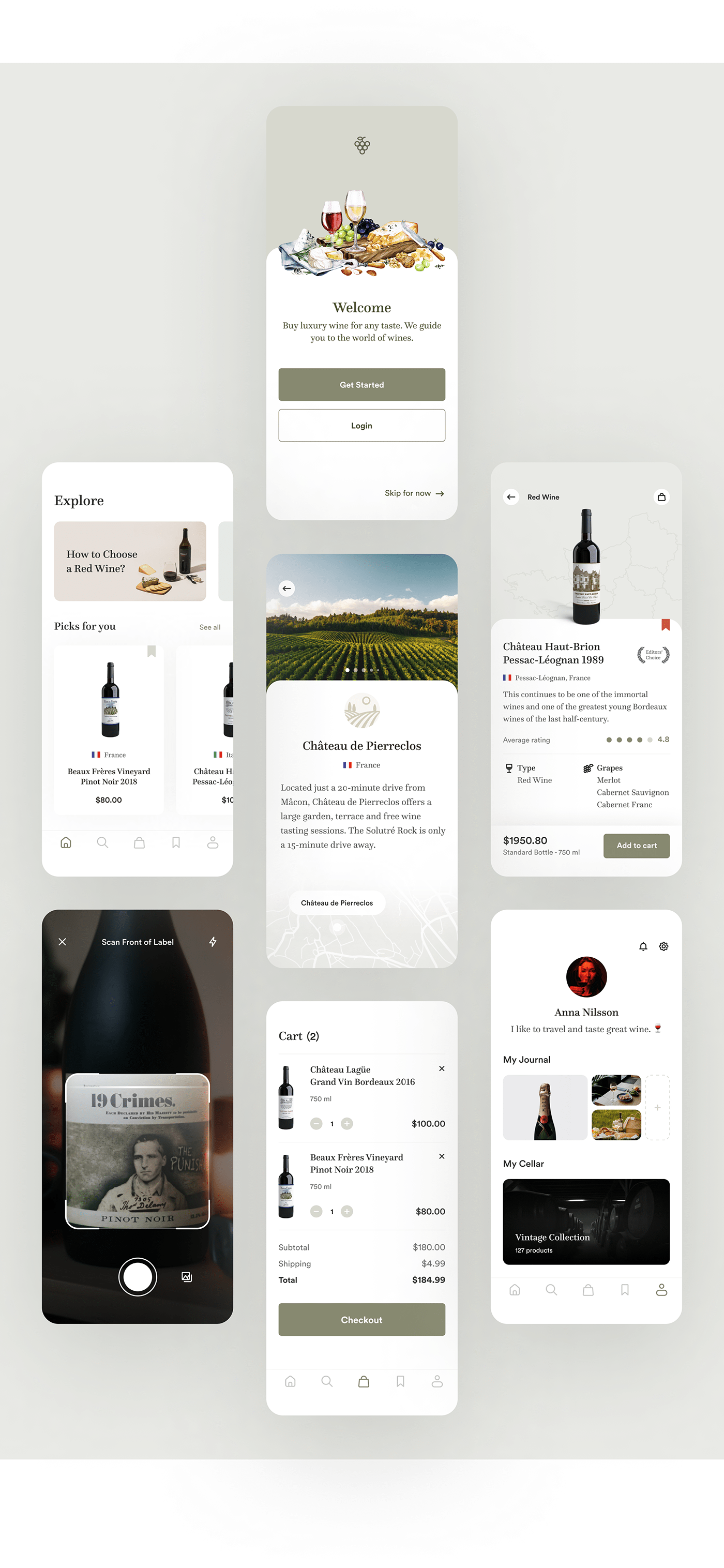 app application design e-commerce ios mobile UI UI/UX ux wine