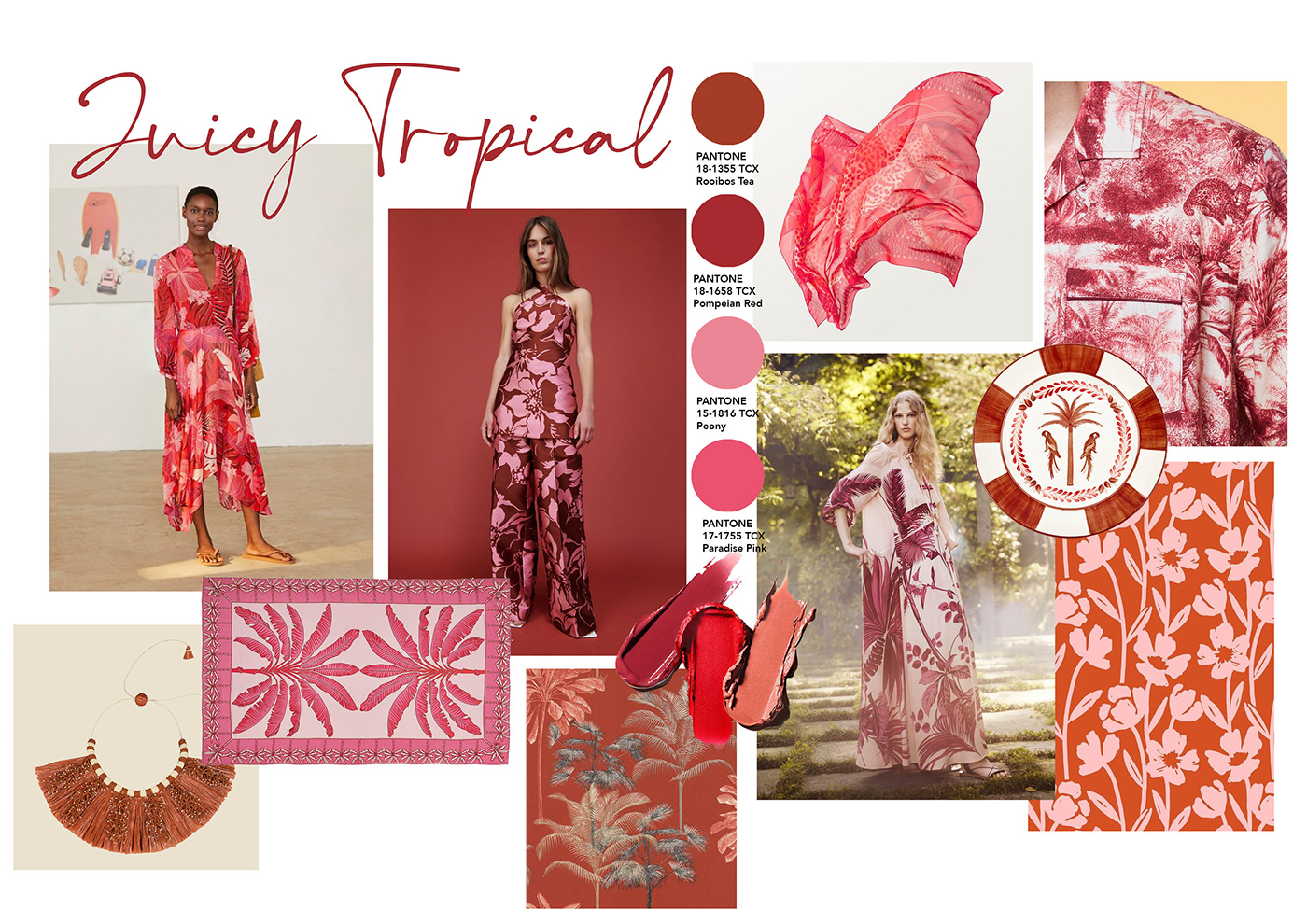 Fashion  moda pattern foulard textile design  floral Tropical tropical pattern textile womenswear