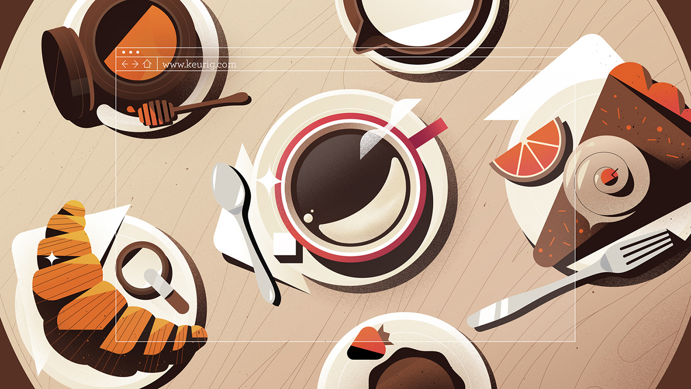 animation  Coffee design MoGraph styleframes
