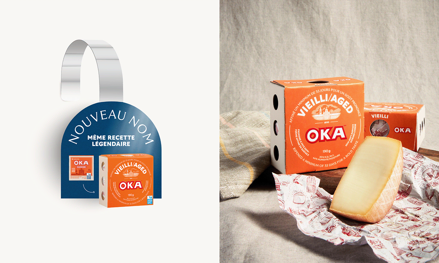 Canada Cheese fromage OKA Packaging Quebec legend légende epicerie Grocery