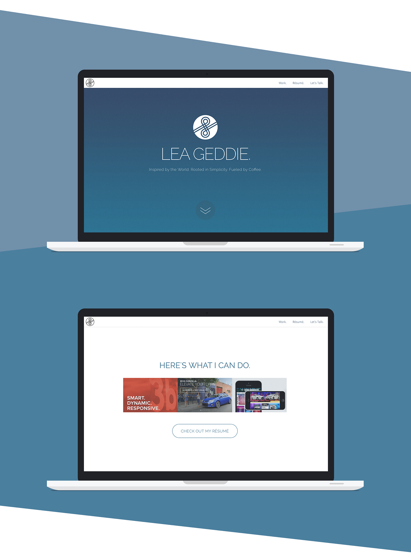 personal website portfolio Responsive logo Website Design