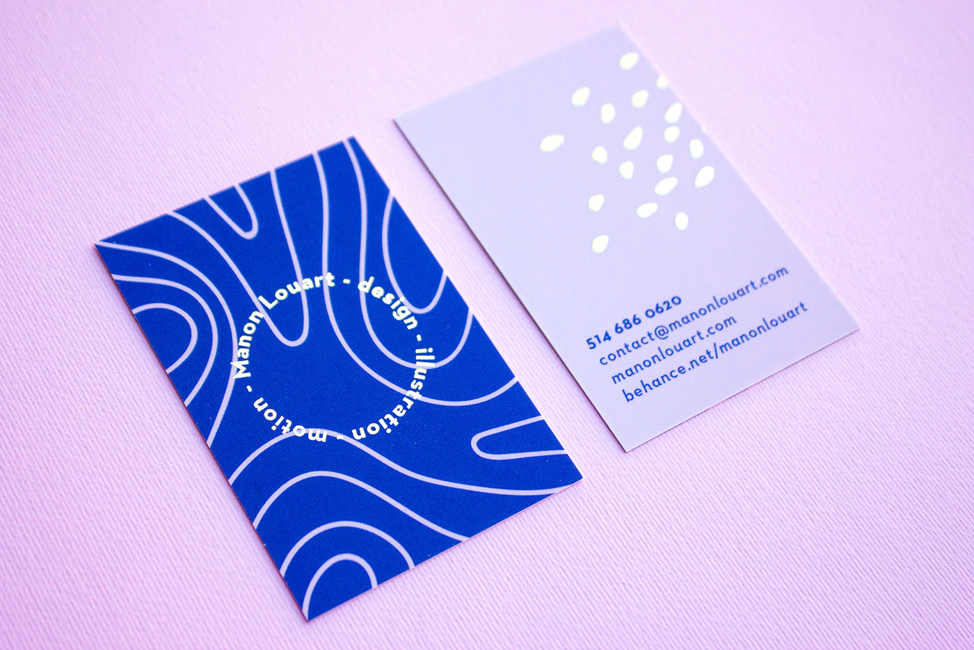 branding  business card gold foil identity pastel motion print AR augmented reality motion design