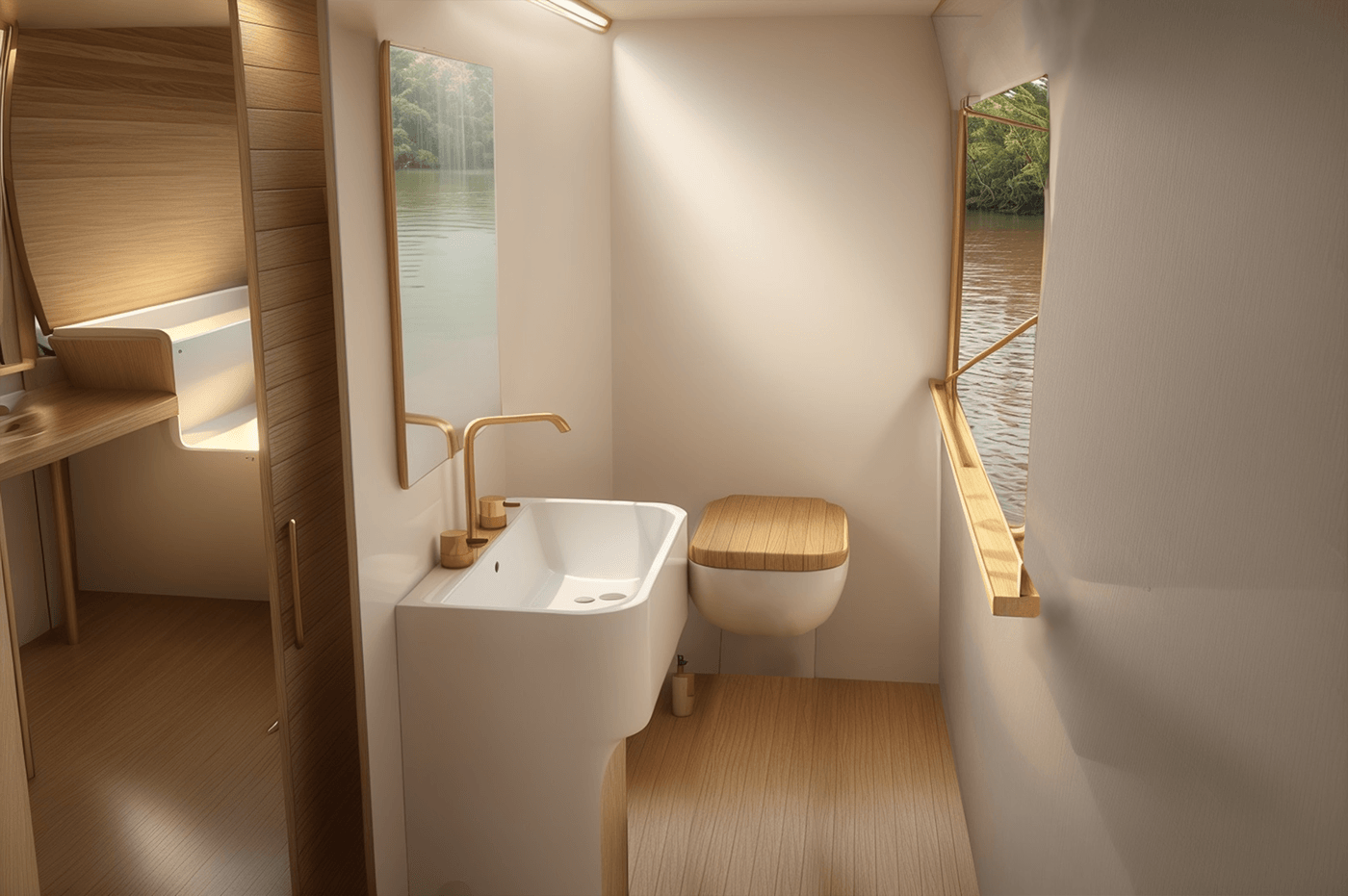 houseboat trekking industrial design  keyshot 3d modeling Render