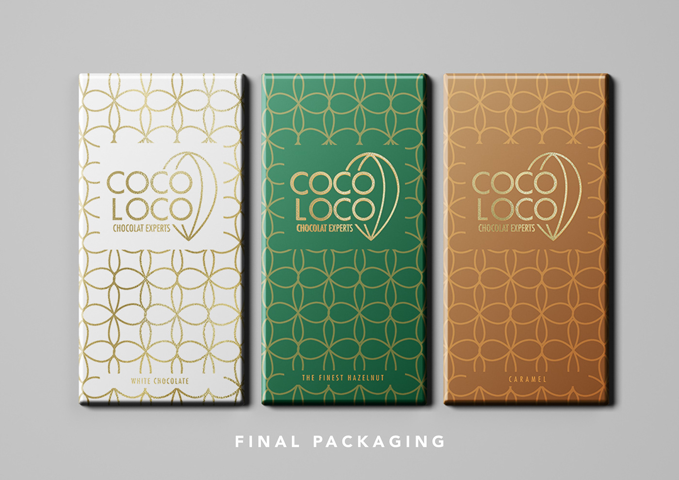logo Packaging pattern chocolate branding 