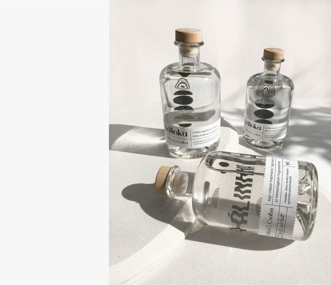 alcohol beverage bottle graphic design  Label minimal Packaging pálinka spirit branding 