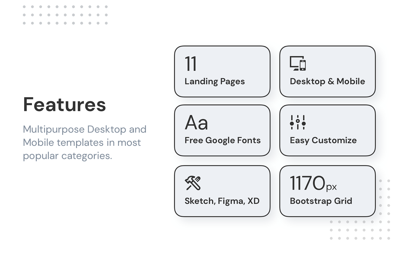Responsive landing page Adaptive ux UI Web design site template
