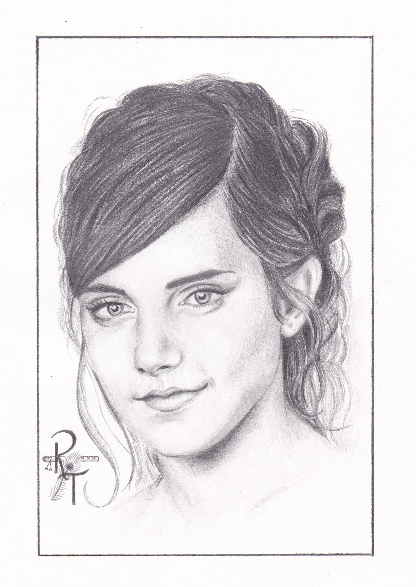 actress portrait actresses artist beauty Drawing  emma watson hollywood model sketch woman