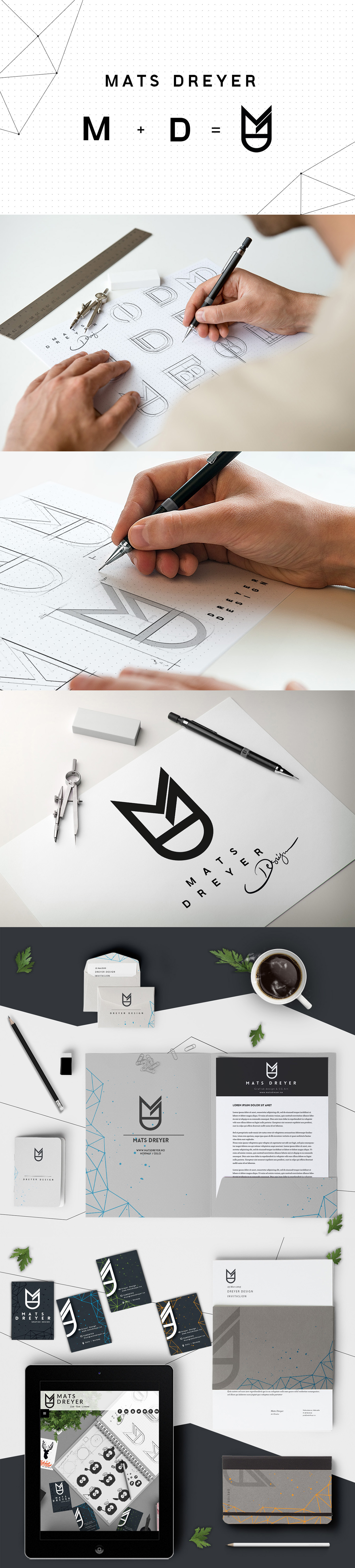 logo design utrykk personal Illustrator brand designing print mats Dreyer oslo norway