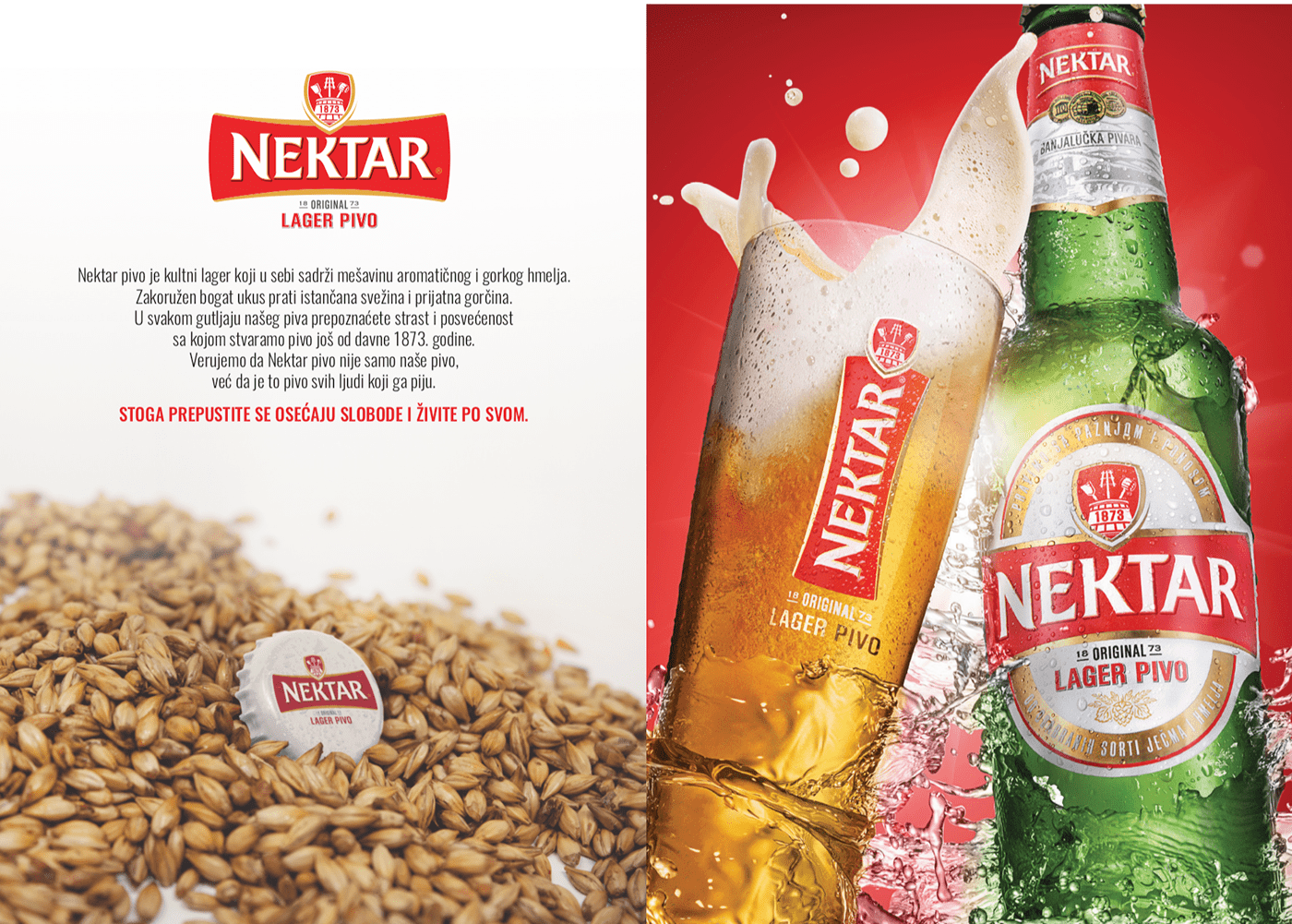 ad beer commercial magazine print design 