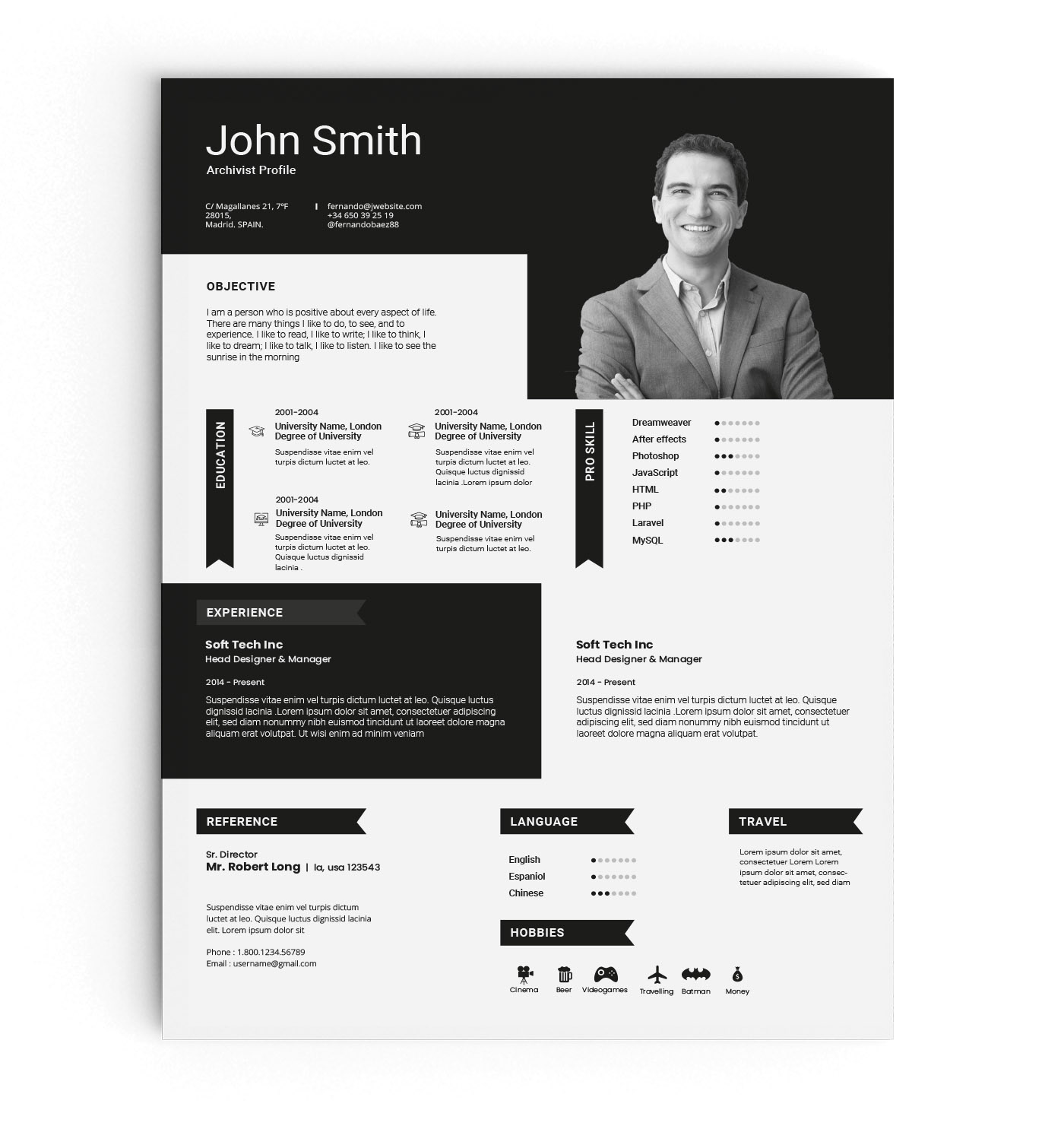 CV / RESUME professional cv resume clean Resume CV resume design resume indesign Resume Infographic resume minimal resume pages Resume Portfolio