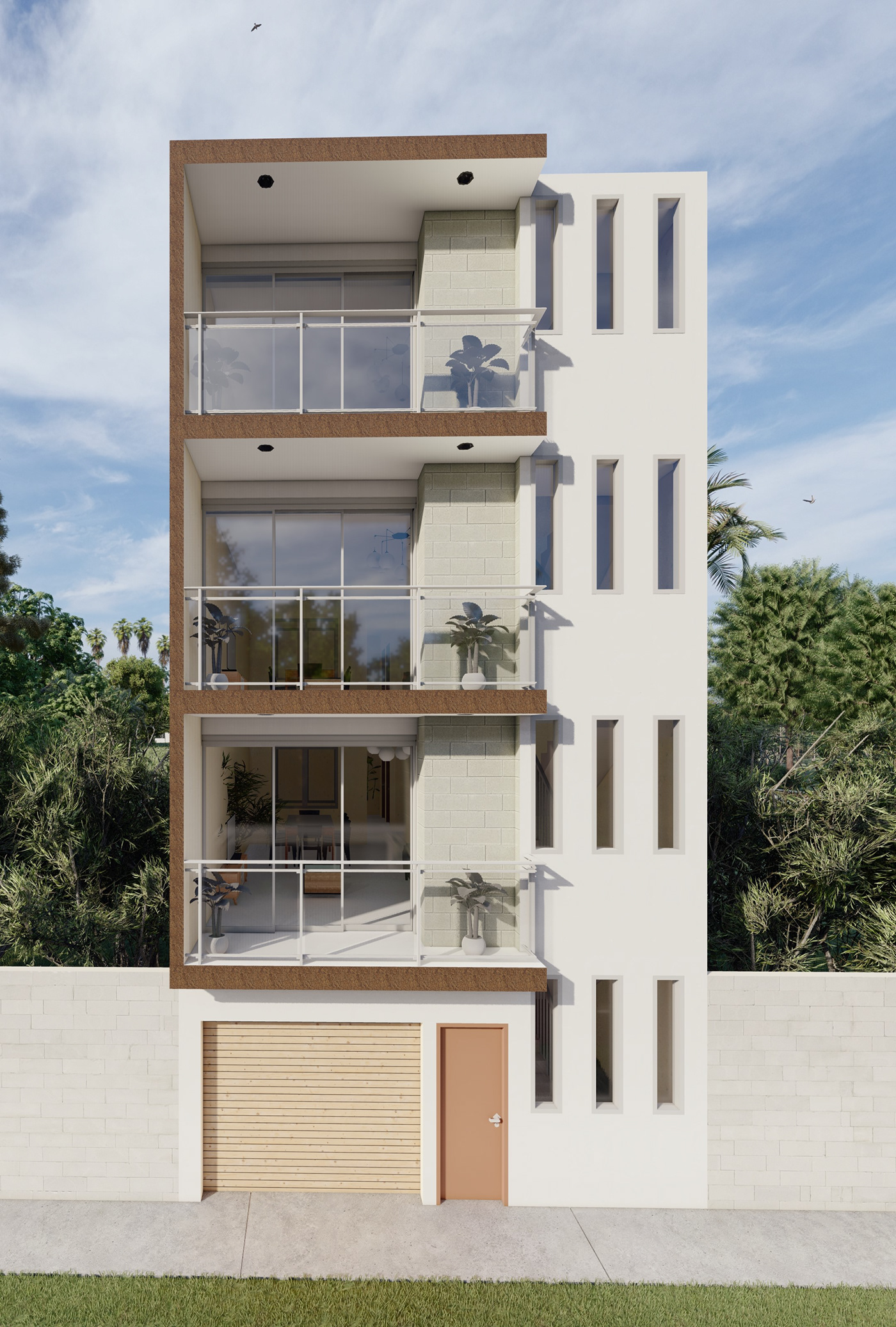3D architecture arquitectura Render visualization vivienda vivienda multifamiliar