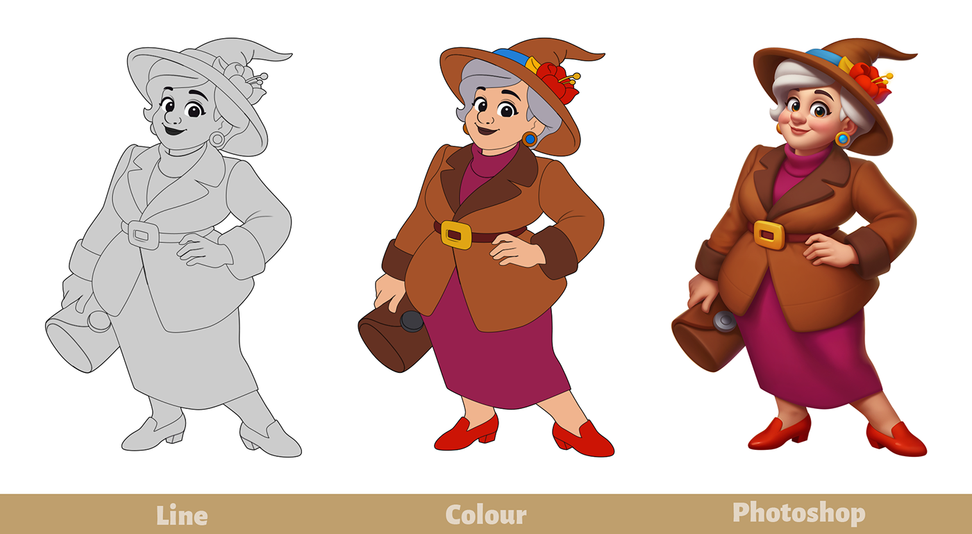 cartoon digital illustration Character design  Character Drawing  Digital Art  2D 2D art game Game Art