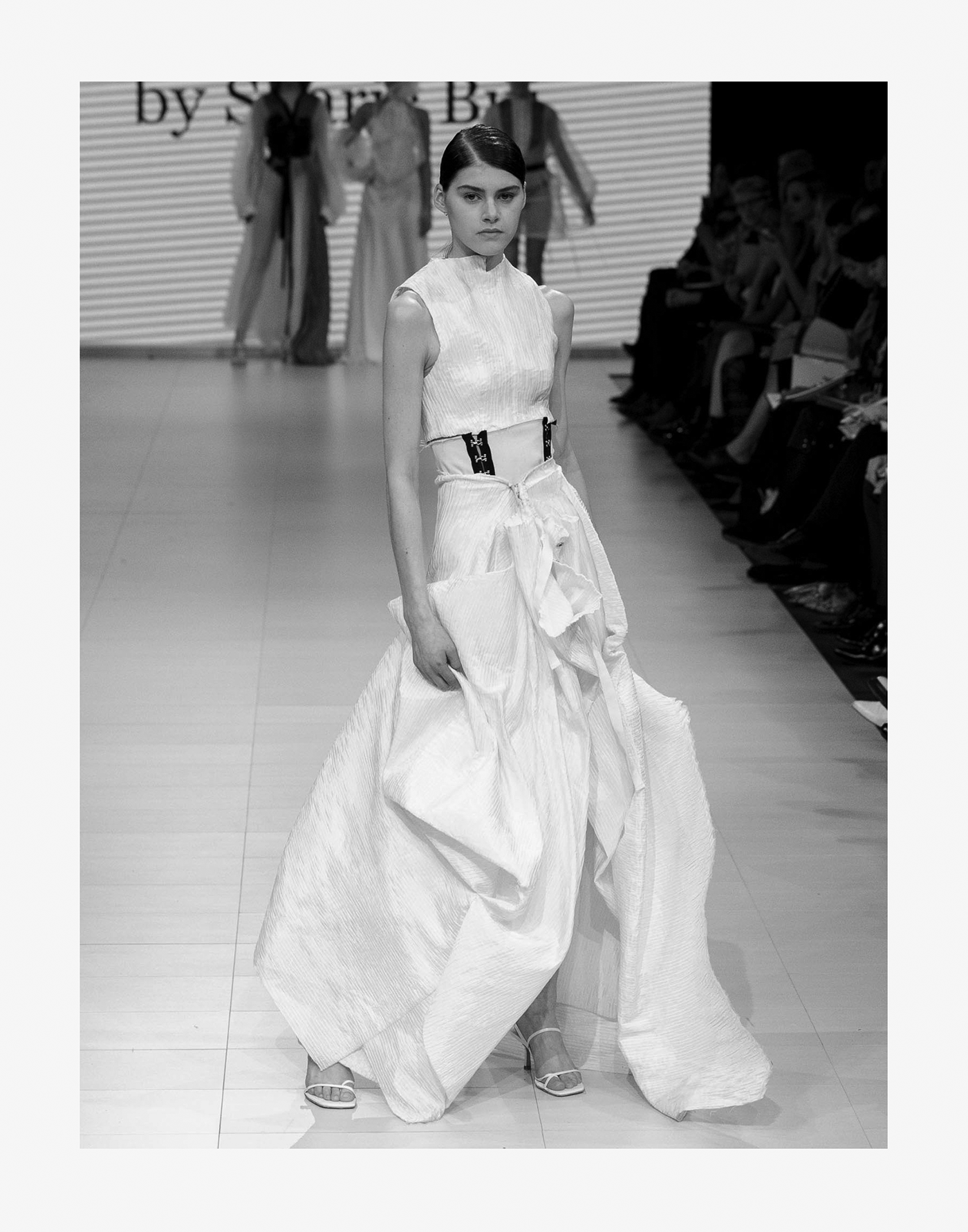 Fashion  Collection fashion design organza avant garde mushroom sketch leather corset gown