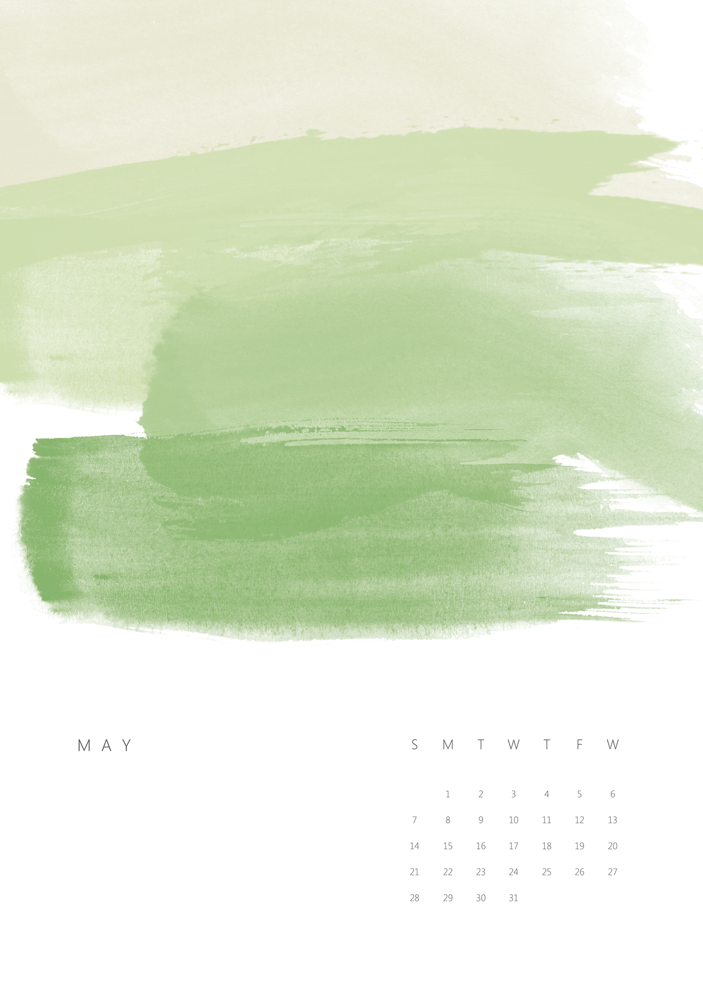 calendar year new year ILLUSTRATION  month Day One day water color