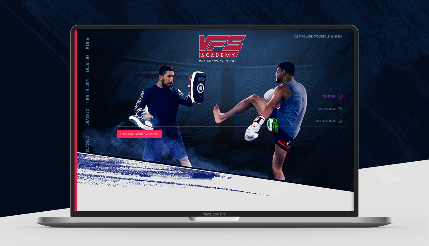 Webdesign graphicdesign MMA kickboxing