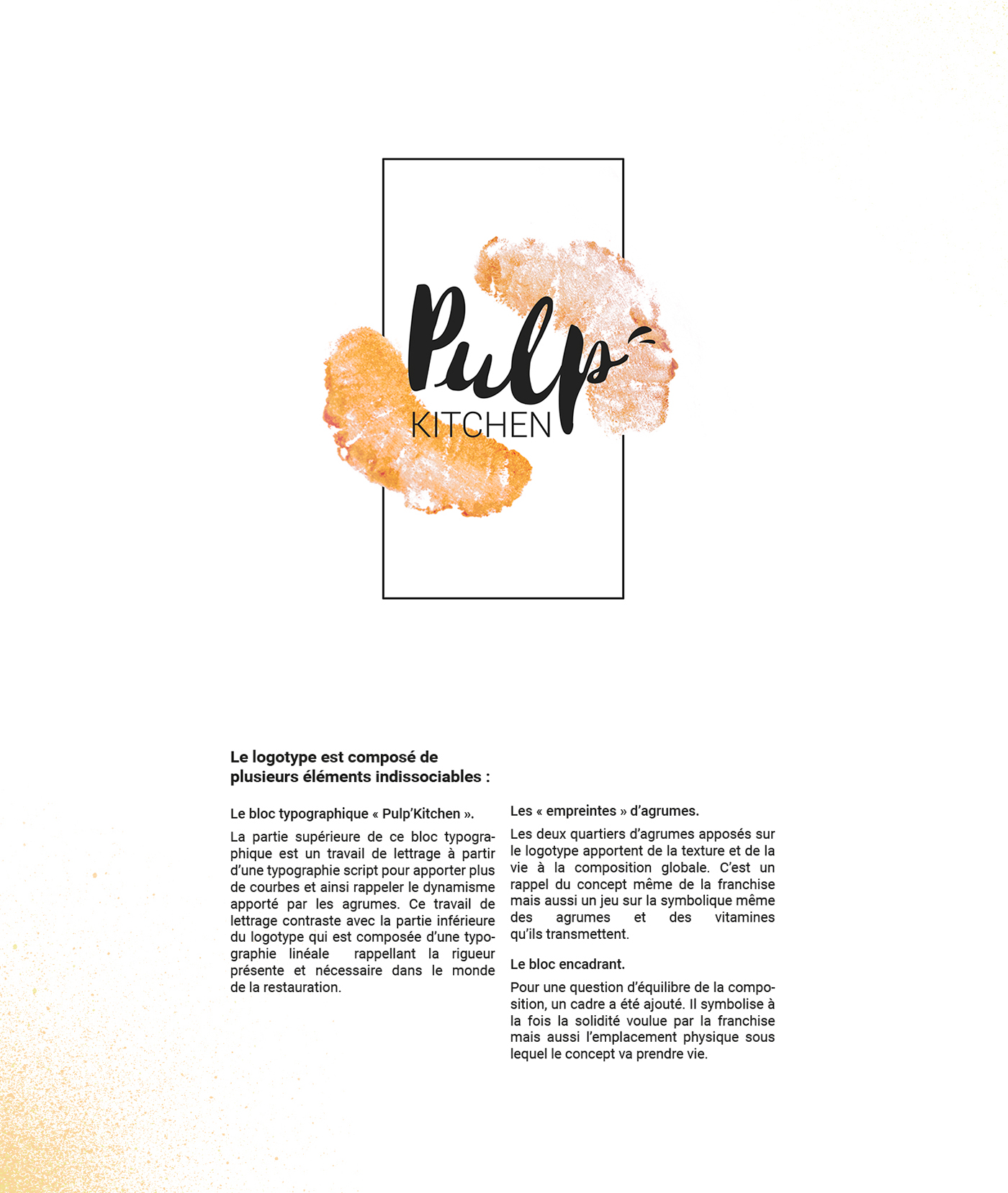 branding  fastfood orange Agrume Food  Layout logo typography   pulp fiction