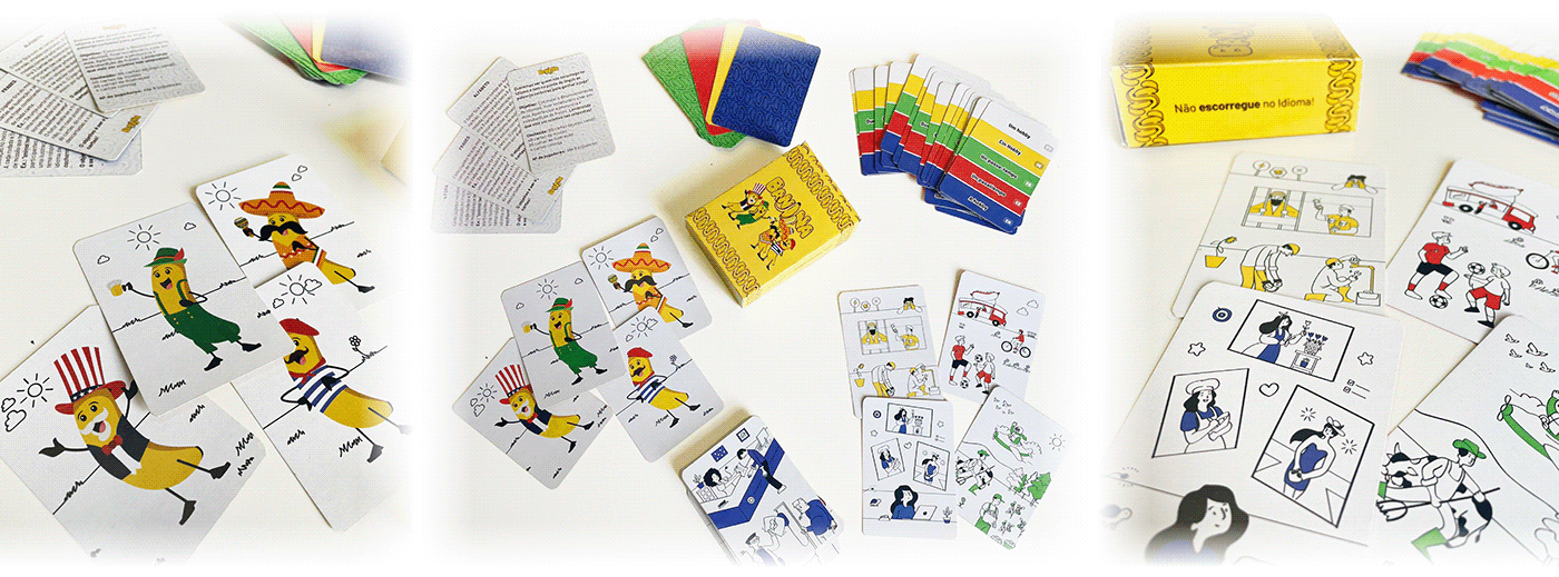 card game card game design jogo de cartas idiomas banana idioma language alemão banana game Jogo banana