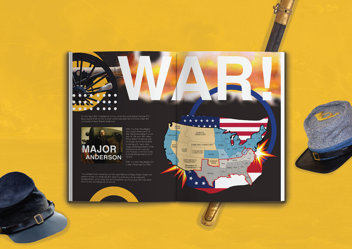 Zine  graphic design  history American civil war