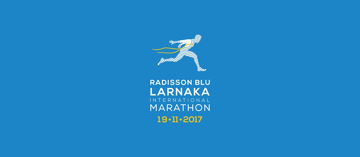 branding  cyprus logo Marathon run sport