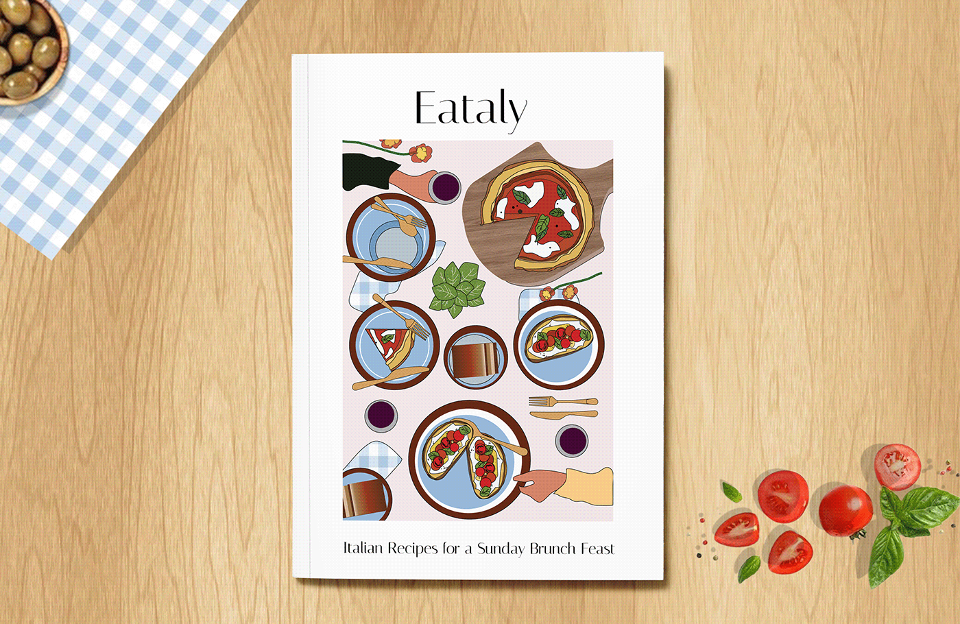 publication design InDesign editorial design  Layout adobe illustrator graphic design  cookbook Cookbook Design book design visual design