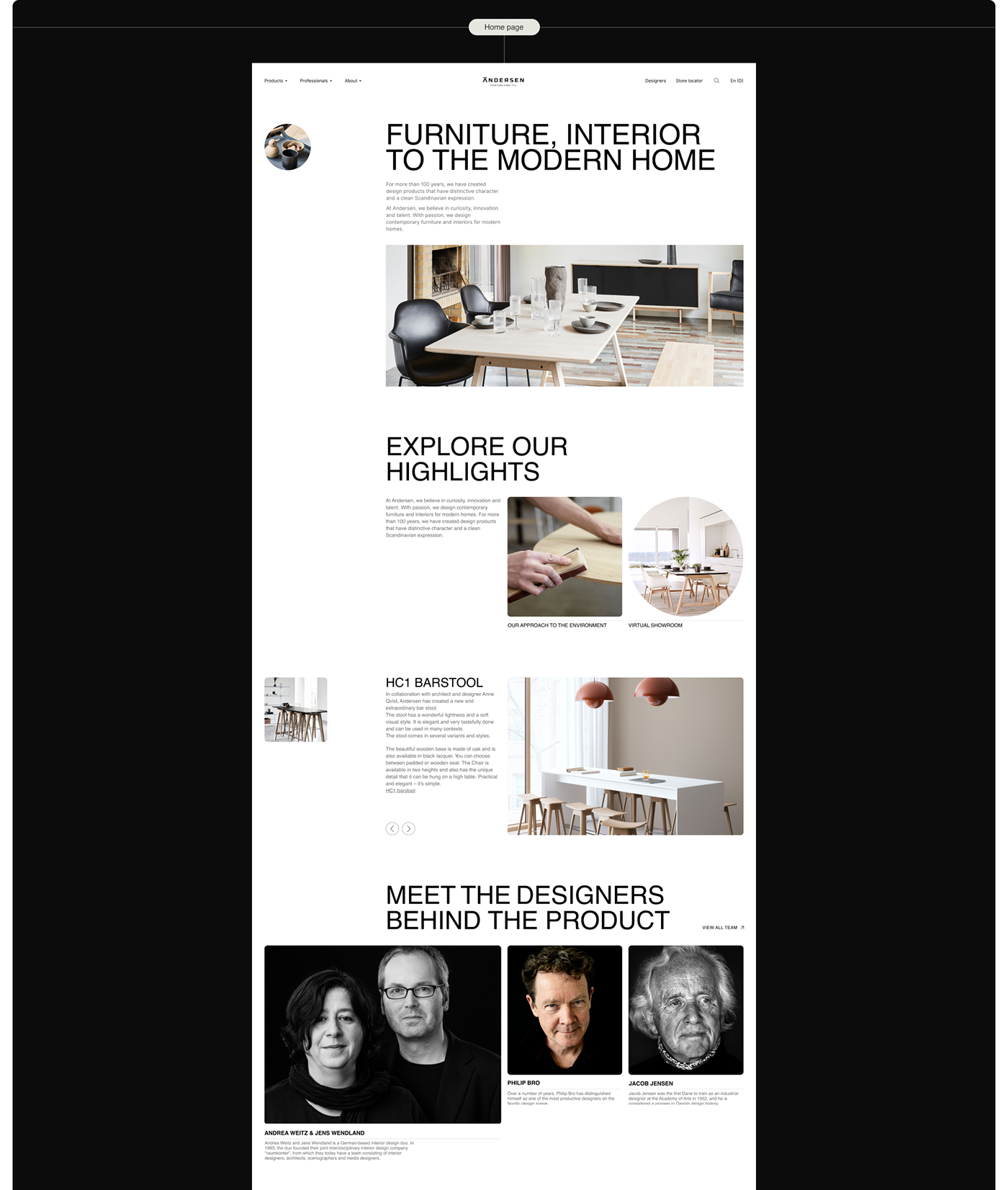aesthetic Brand Design Figma furniture design  identity minimalistic design redesign concept userflow ux/ui Web Design 