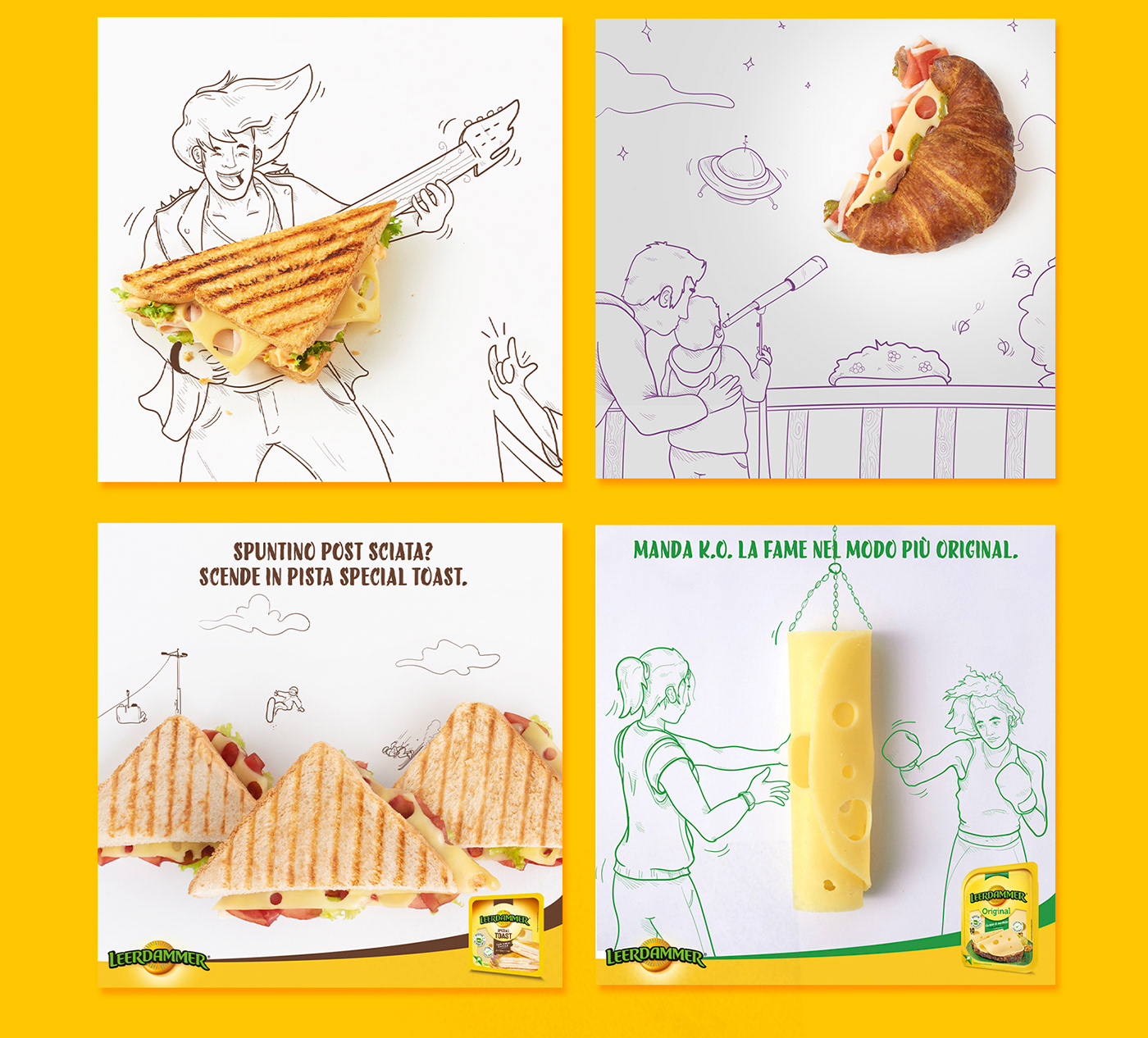 Cheese Food  ILLUSTRATION  food photography Social media post art direction  copywriting  Advertising 