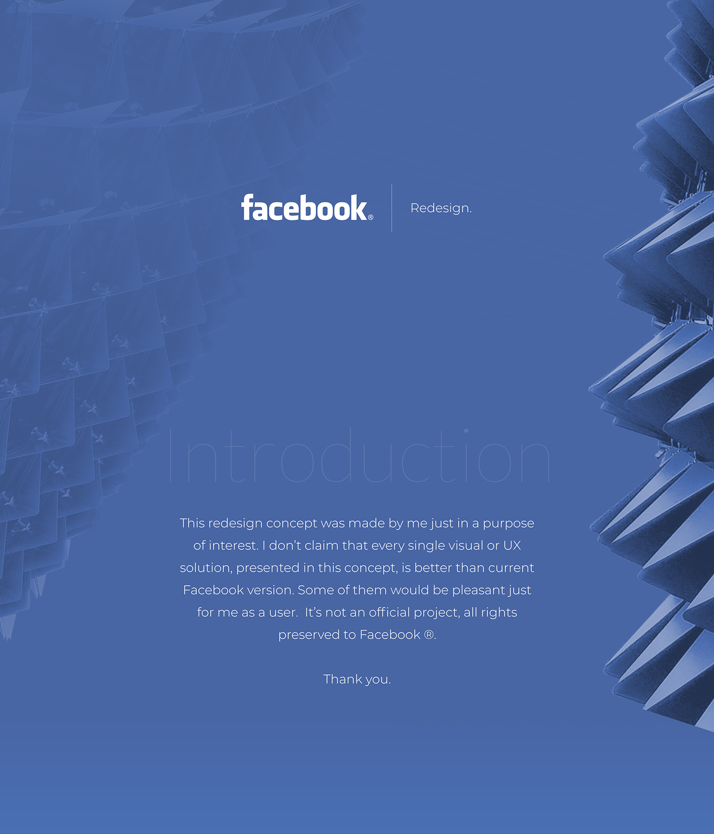 facebook concept redesign social minimal