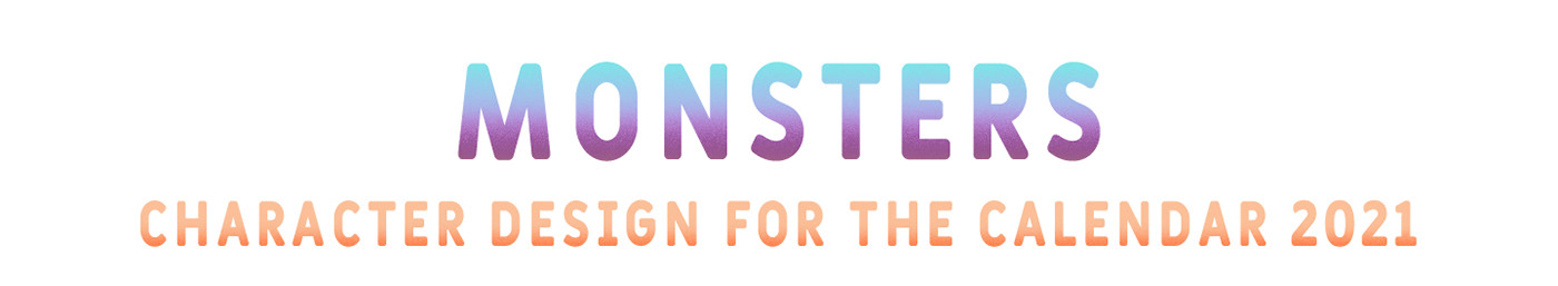 2D Character Character design  colors cute digital illustration ILLUSTRATION  monster monsters process