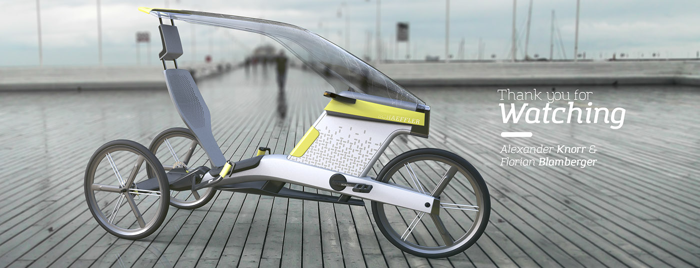 Bike electric pedelec city graz joanneum highway sketch Schaeffler Urban Vehicle