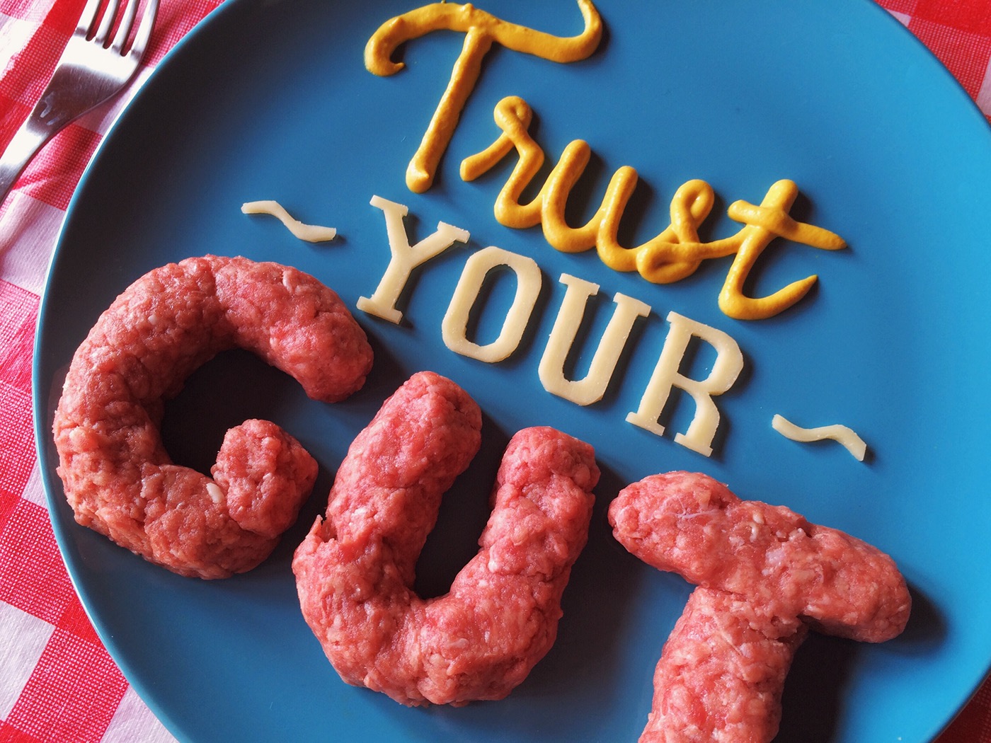 Food  food type lettering type 3D Type hand rendered