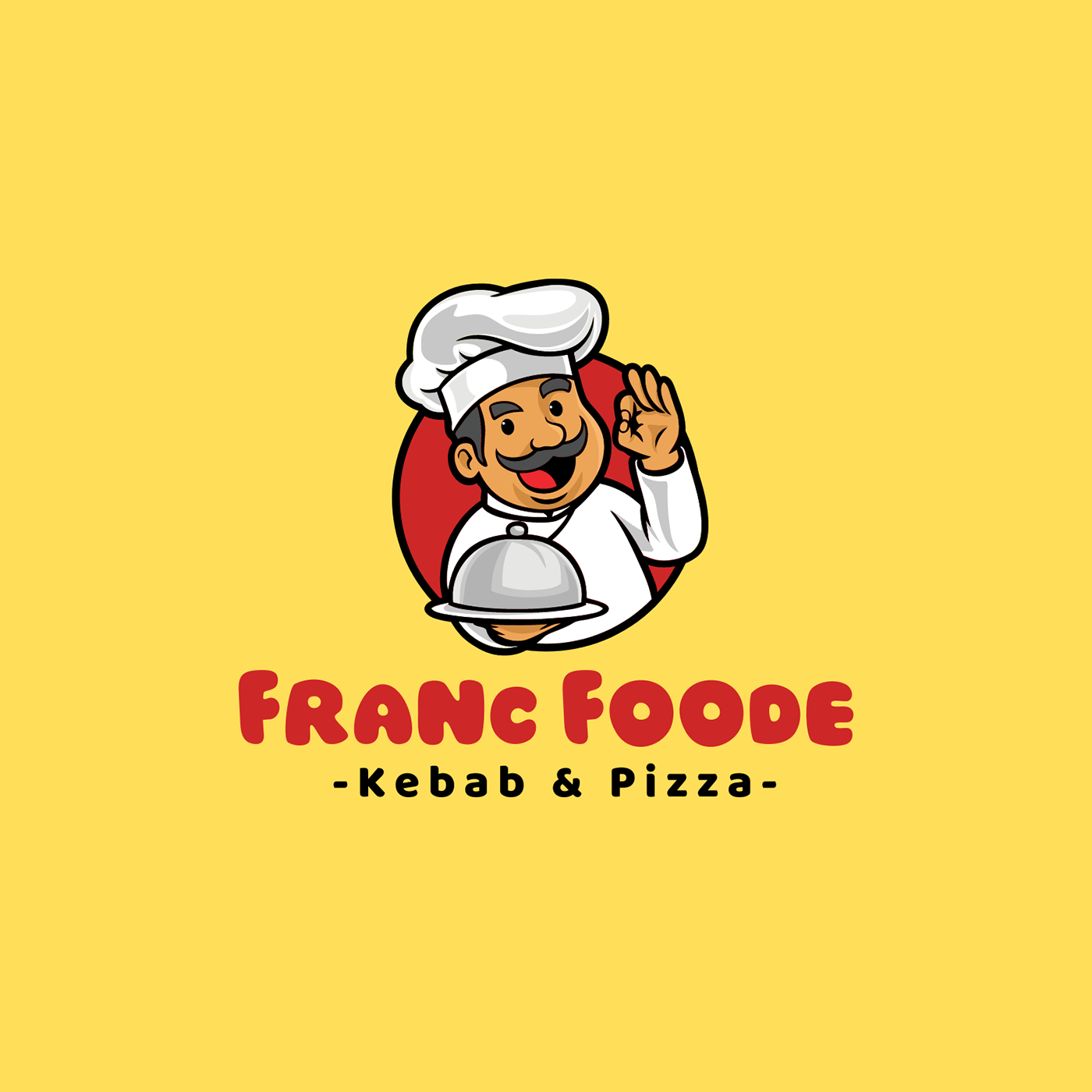 Kebab And Pizza Logo Design