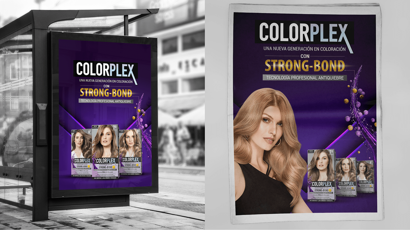Advertising  Fashion  hair haircolor hairstyles lens model purple shooting social media