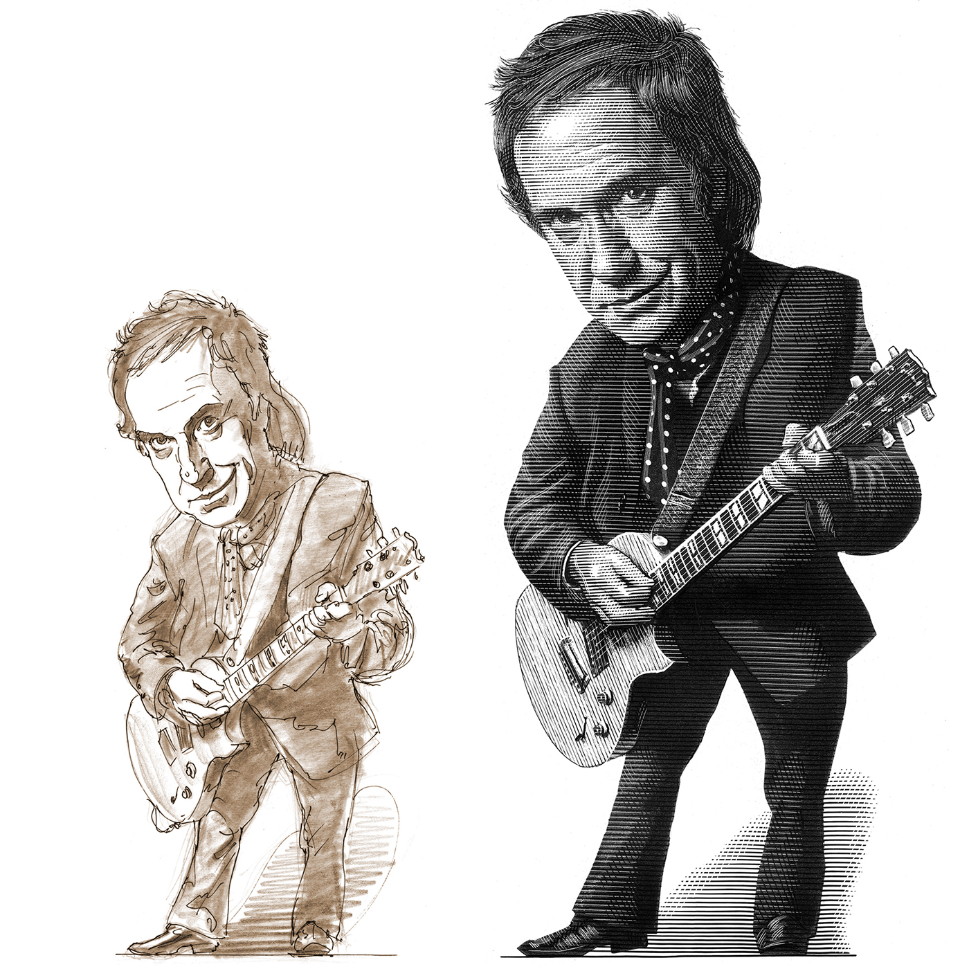 portraits caricatures entertaiment music musician Rock And Roll