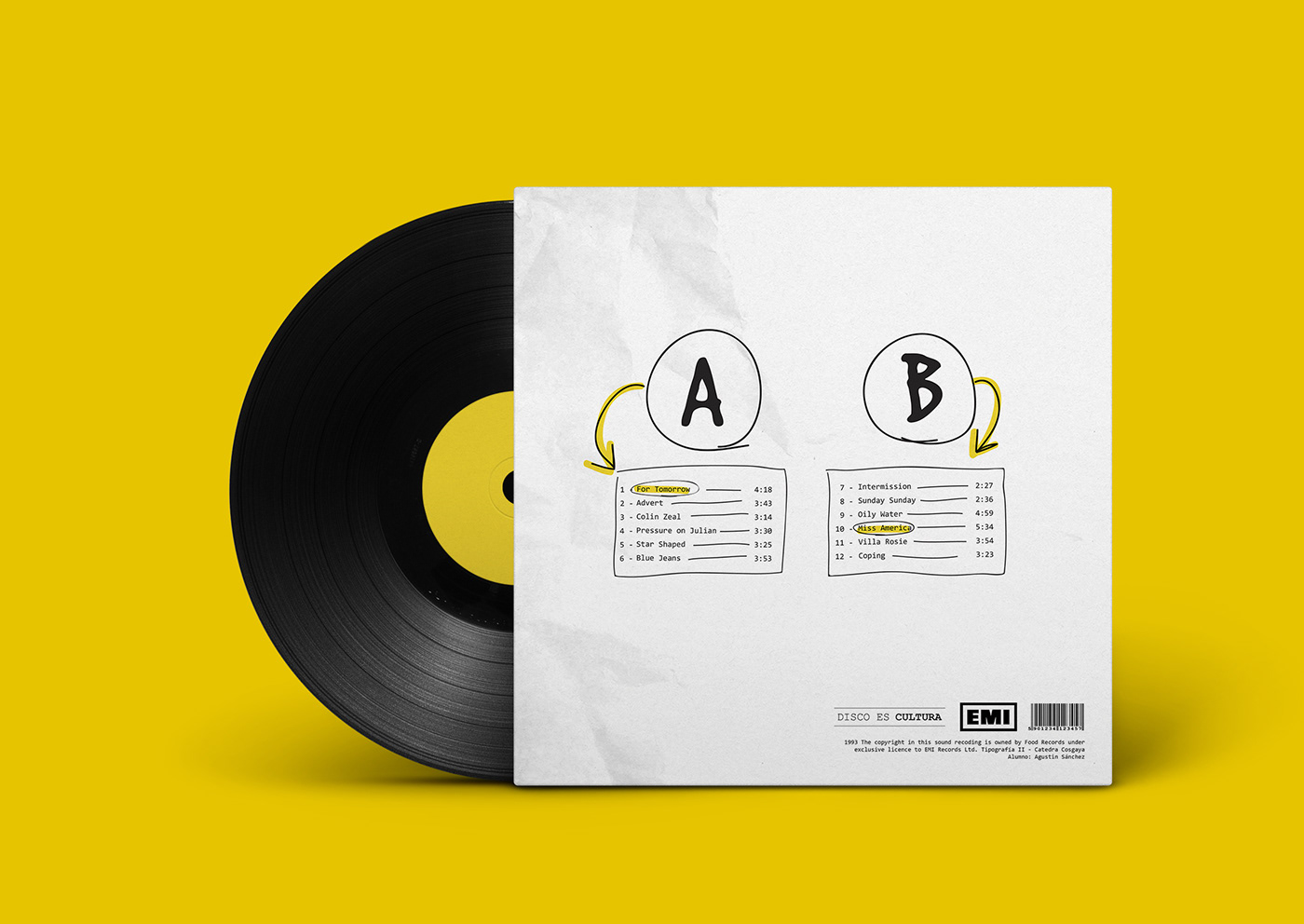 vinilo blur disco musica diseño grafico vinyl design graphic music