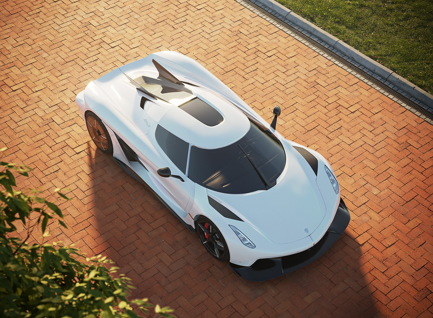 aerodynamic atmospheric automotive   car CGI hypercar Jesko Koenigsegg supercar