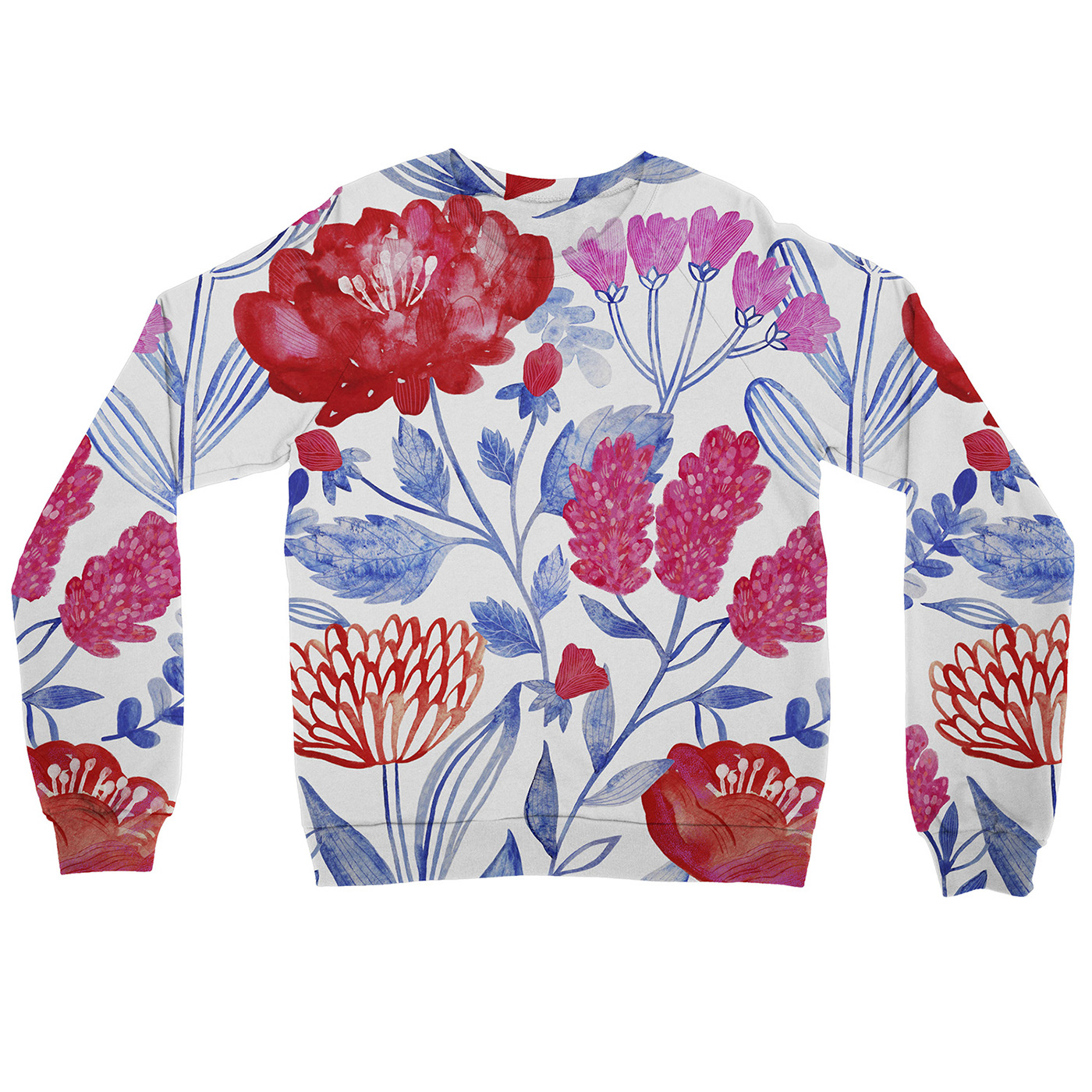 flower watercolor Nature pattern textile fabric textile design  Surface Pattern floral botanical