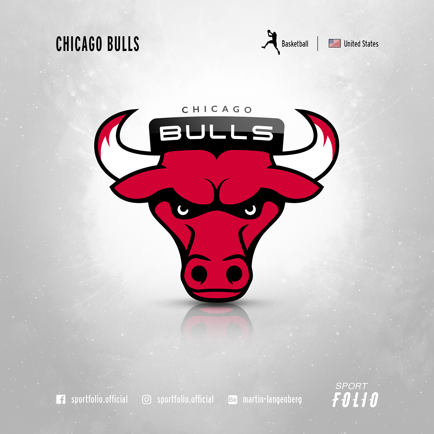 chicago bulls logo redesign Illustrator