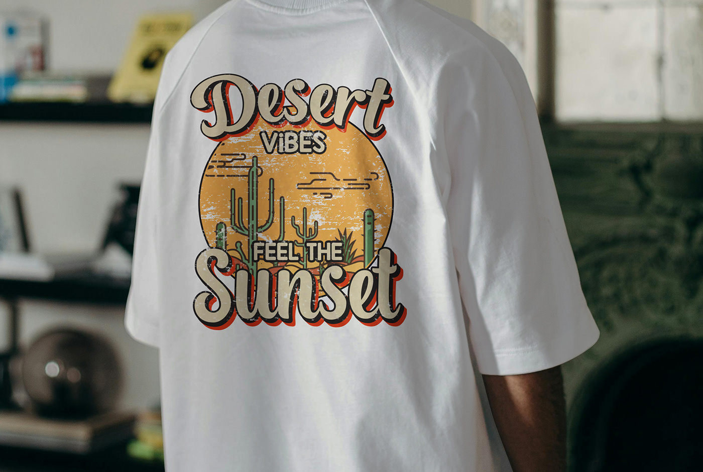 T Shirt t shirt design graphic tees desert cactus apparel streetwear custom design tsrahima066 cactus illustration