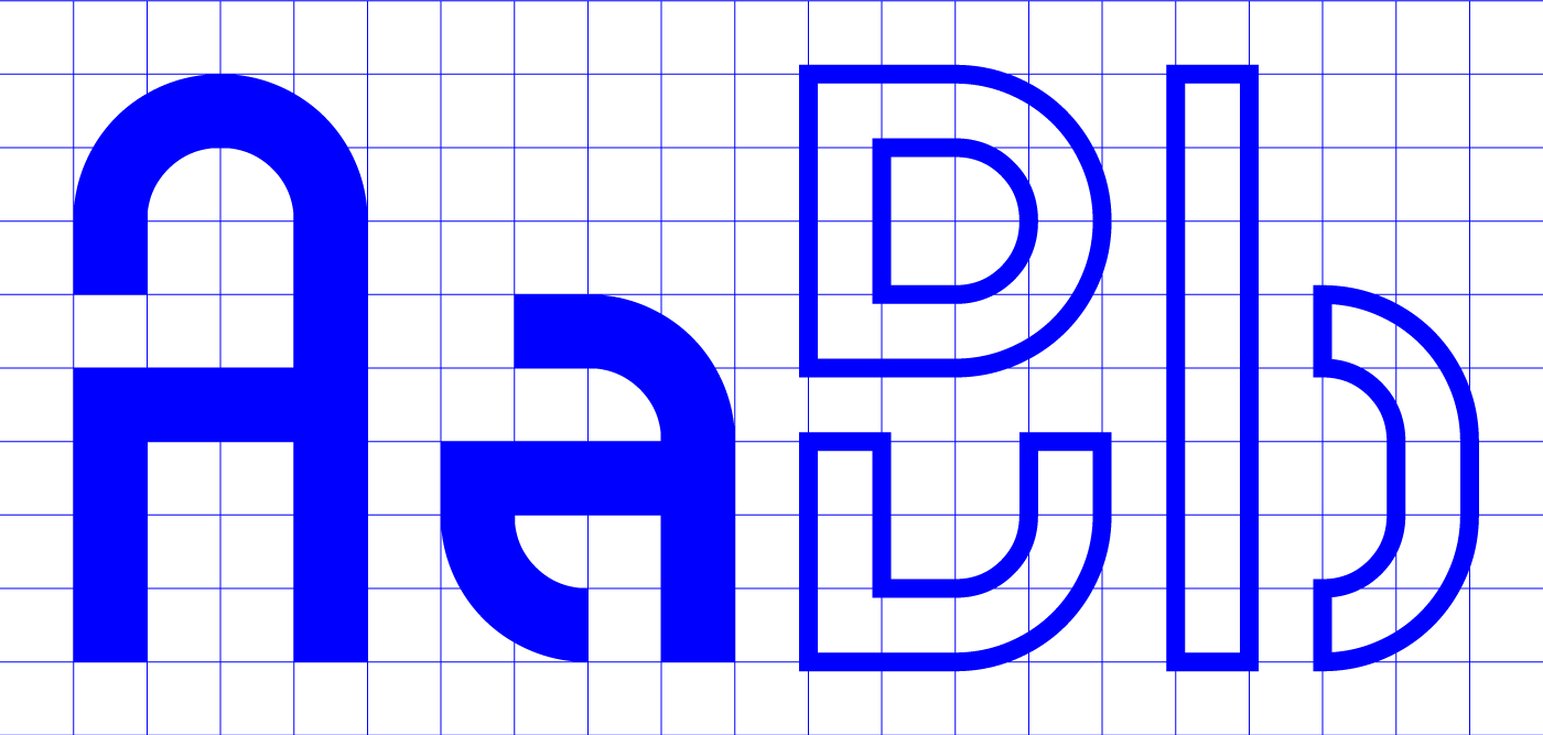 nodo modular typography   font duecollective Typeface Display knot